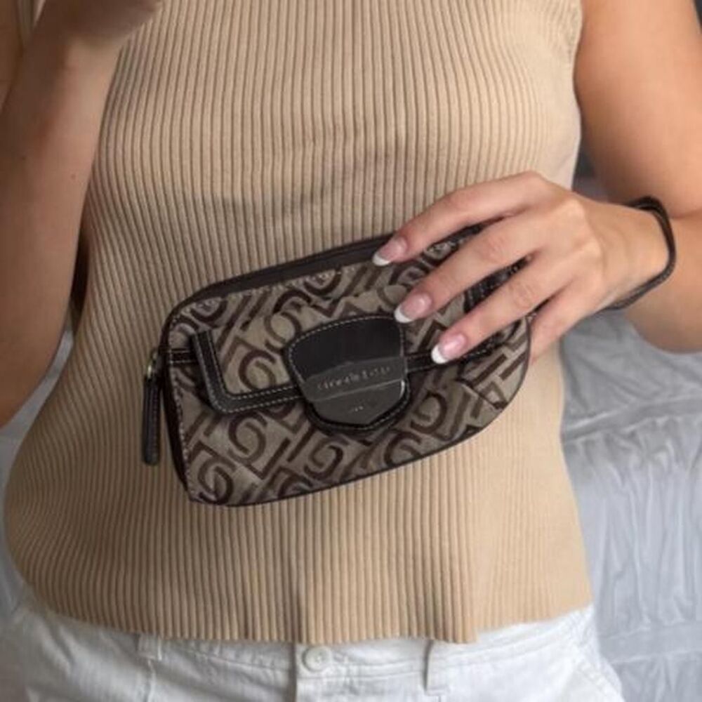 Liz-claiborne Women's Brown and Tan Wallet wristlet